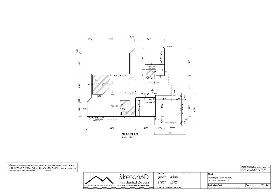 Draftsman - Custom owner build home design, Tamborine Mountain - Slab plan