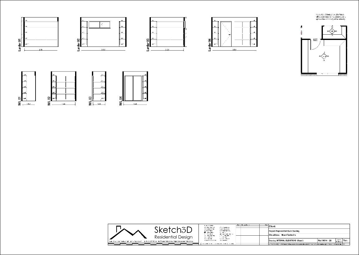 Custom home design, Tamborine Mountain, Internal elevations 3