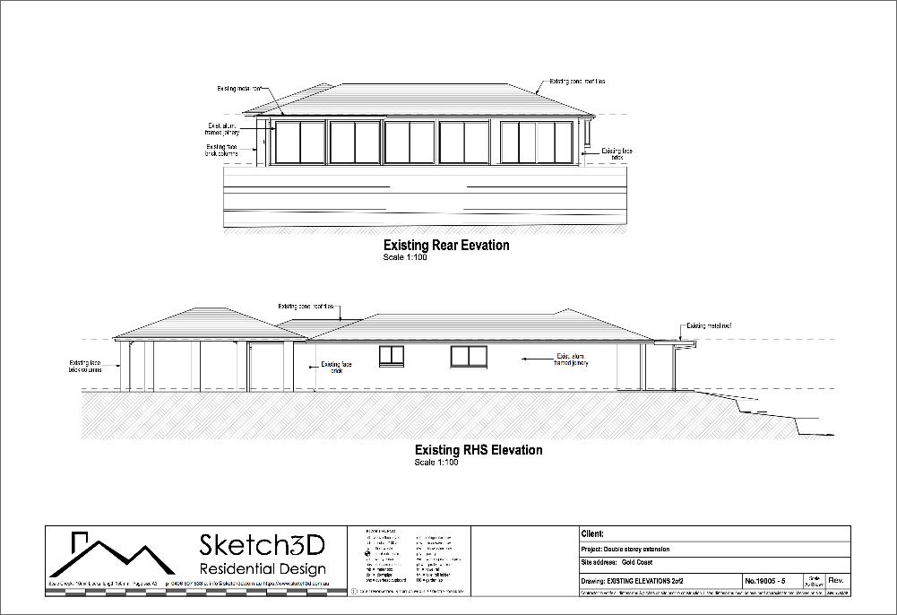 Gold Coast Existing Elevations 2Elanora