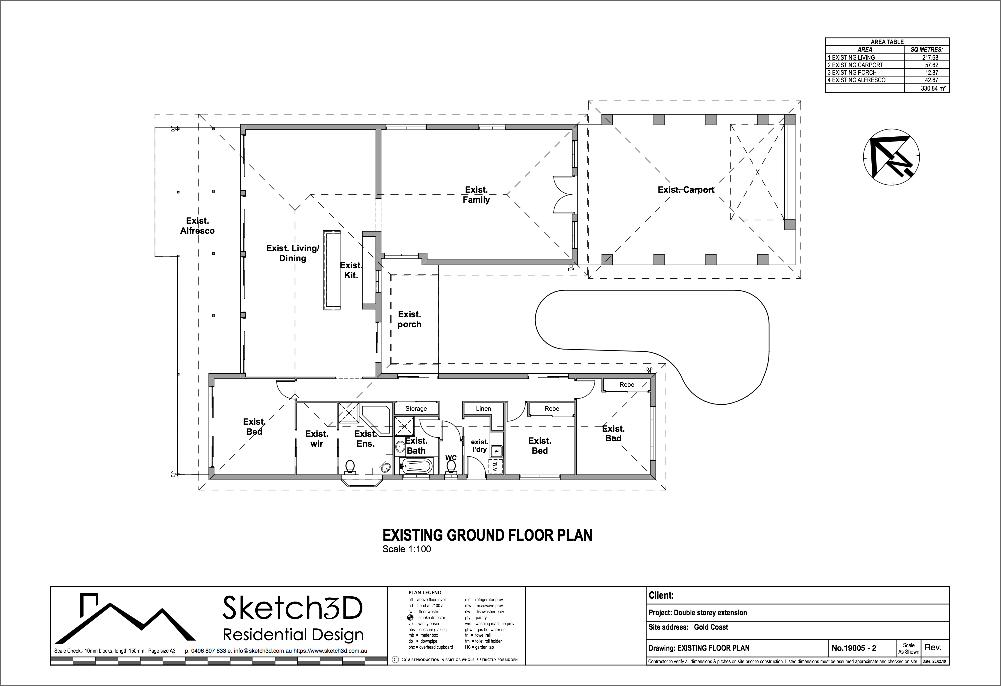 Gold Coast Existing Floor Plan Elanora