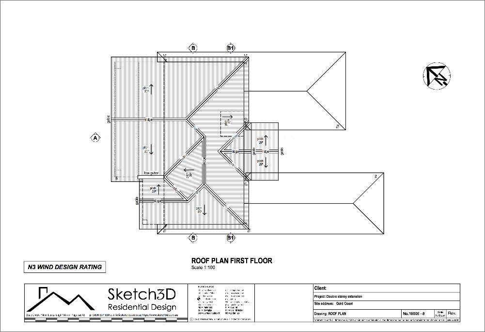 Example two storey house extension plans - Gold Coast