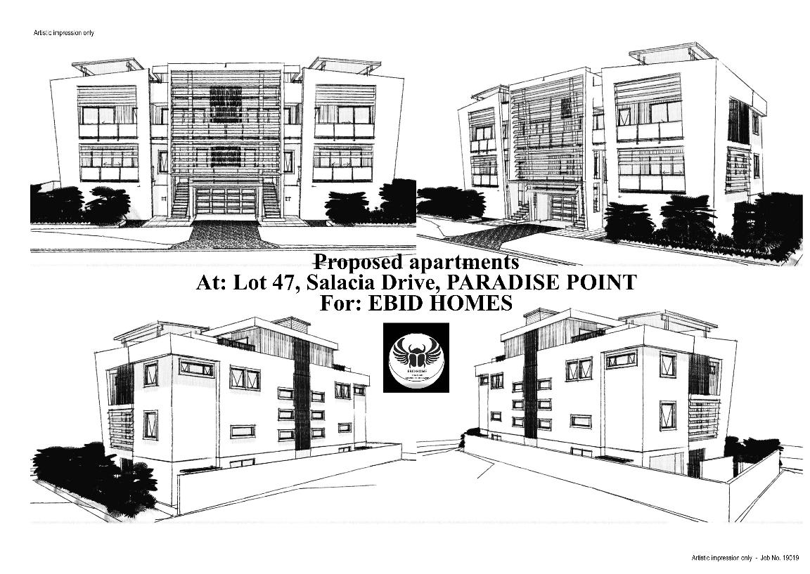 Draftsman plans - Apartment building design, Paradise Point, Gold Coast