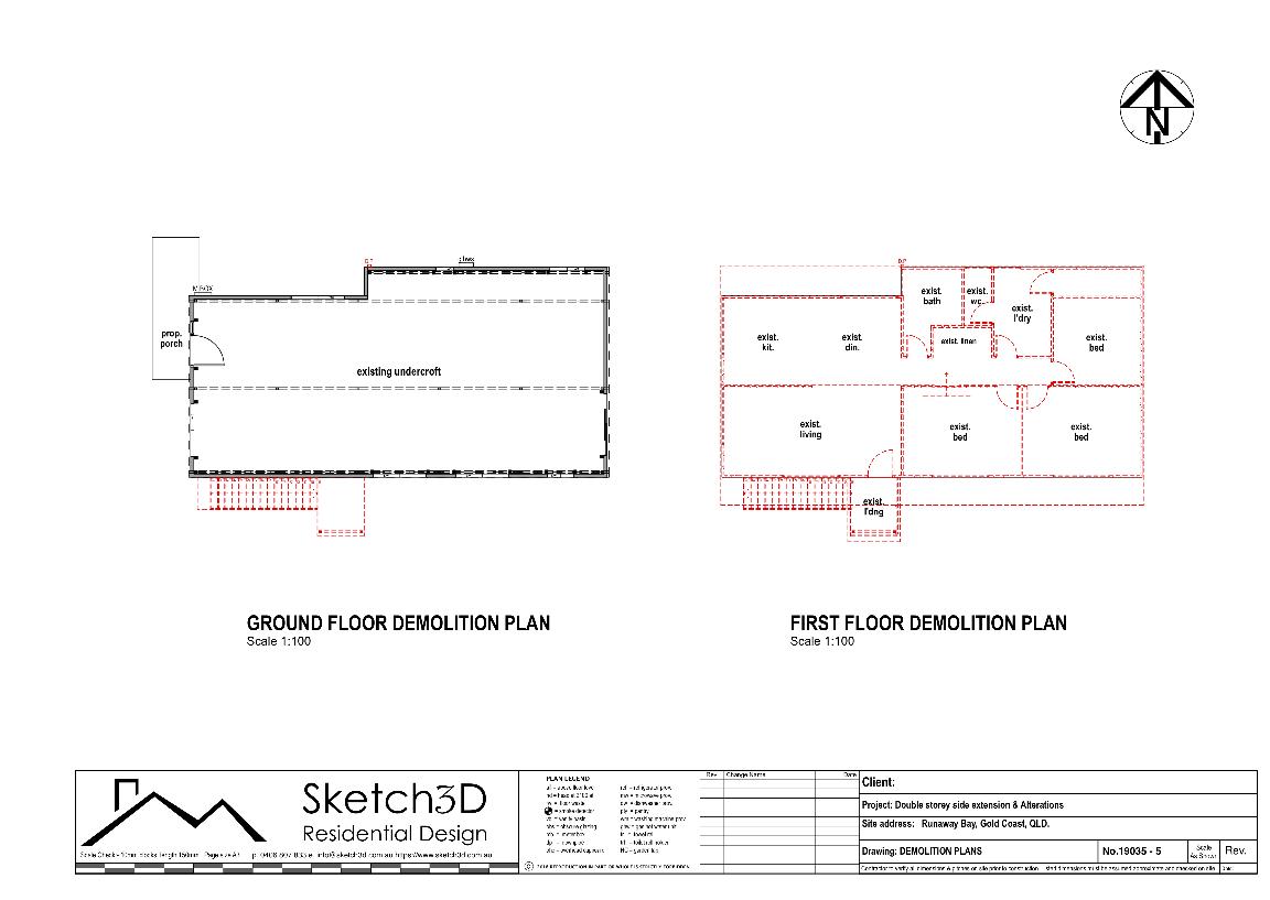 House extension - Gold Coast demolition plans - runaway bay