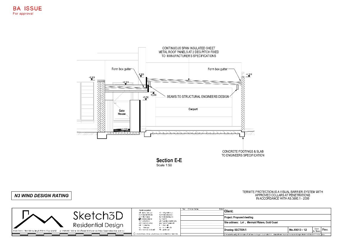 Draftsman - House plans, Section EE, Mermaid Waters, Gold Coast