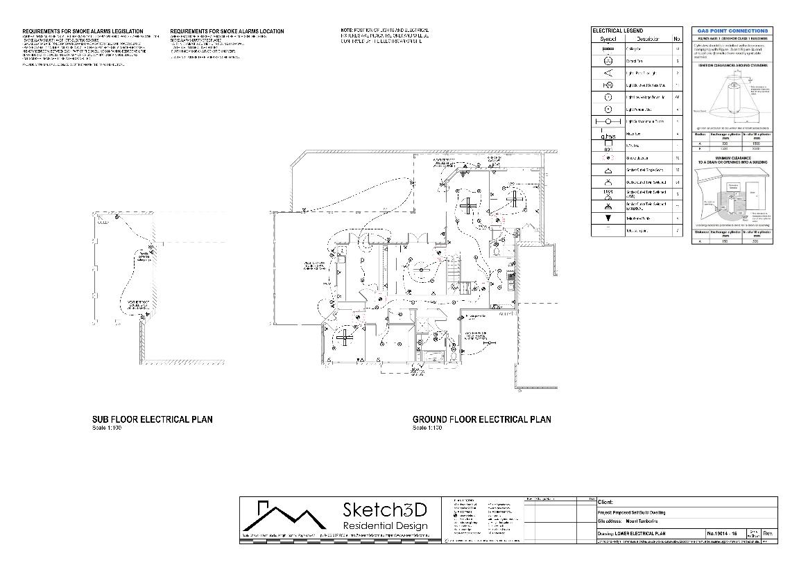 Draftsman - Owner build custom home design, Lower floor electrical layout plan