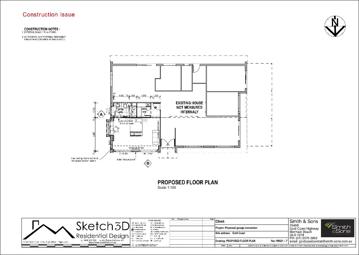 Gold Coast Proposed Lower Floor Plan Elanora