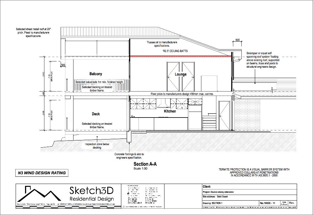 Gold Coast Proposed Cross Section-A Elanora